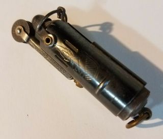 Vintage Wwii Flame Shield Cylinder Trench Lighter,  Bowers Mfg.  Co.  Kalamazoo,  Mi