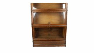 Antique Quarter Sawn Oak Stacking Bookcase Globe Wernicke Grade 299 3