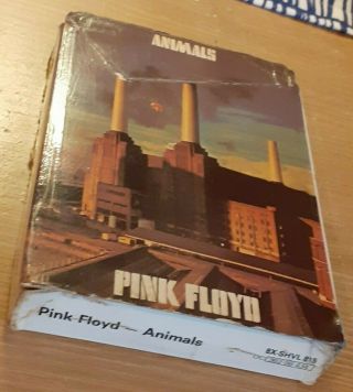 Vintage Uk 8 Track Tape With Sleeve Pink Floyd Animals Harvest 1977 Cassette
