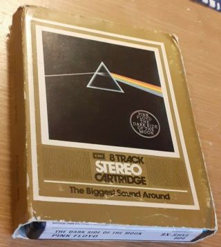 Vintage Uk 8 Track Tape Pink Floyd Dark Side Of The Moon Harvest 1973 Cassette