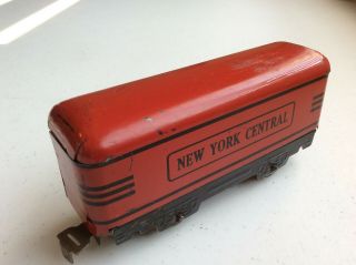 Vintage Marx 4 - Wheel Red York Central Tender