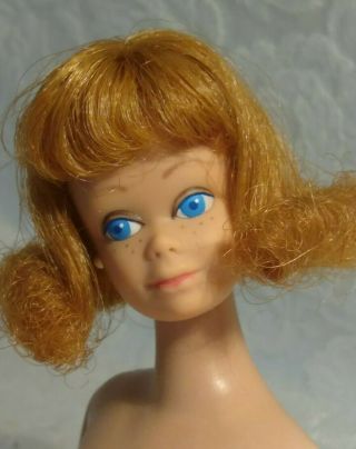 Vintage Barbie Friend Midge Strawberry Blonde/titian? Sl Mattel 1960s