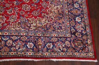 Vintage Traditional Floral Najafabad Area Rug Hand - Knotted Medallion Wool 10x14