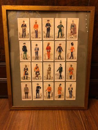 Player’s Cigarette Cards - Military Uniforms Of The British Empire Framed Set