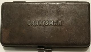 Vintage Craftsman Usa 1/4’’ Drive Sae & Metric Sockets With Metal Case