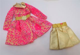 Htf Special Sparkle Coat And Gold Lame Skirt Both Near