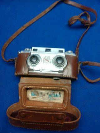 Revere Stereo 33 Synchro Prontor / 35mm F/3.  5 Vintage Camera (3)