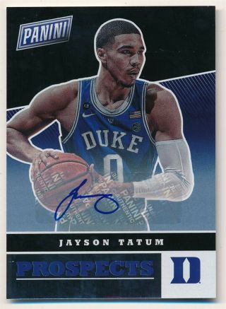 Jayson Tatum 2017 Panini The National Rc Rookie Autograph Duke Celtics Auto $600