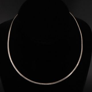 Vtg Sterling Silver - Mexico Taxco Solid 16 " Collar Choker Necklace - 13g