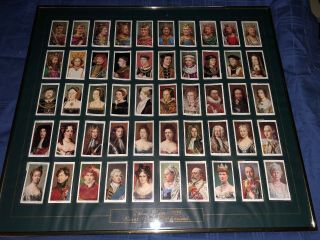 Complete Set Of 50 John Player Cigarette Cards Kings & Queens Of England Series