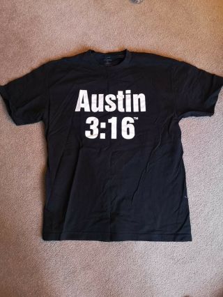 Vintage Wwe Steve Austin 3:16 T - Shirt Large