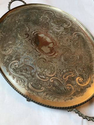 Vintage Pepper And Hope Silver Plated Service Tray - Post 1940’s