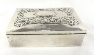 Omar Ramsden & Alwyn Carr Sterling Silver Arts & Crafts Box London C1899