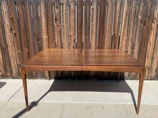 Mid Century Modern Dining Table Lane Rhythm W/ Extension Leaf And Four Chairs