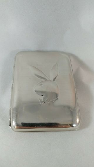 Hansaware Playboy Cigarette Case Or Card Holder Stainless Steel Made In Germany