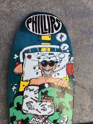NOS Jeff Phillips BBC skateboard Vintage Zorlac Powell Santa Cruz 2