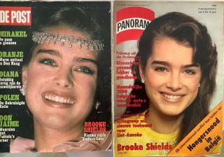 Two Vintage Brooke Shields Magazines Panorama & De Post