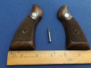 Vintage Smith And Wesson Wooden Gun / Pistol Grips Unsure Of The Gun They Fit