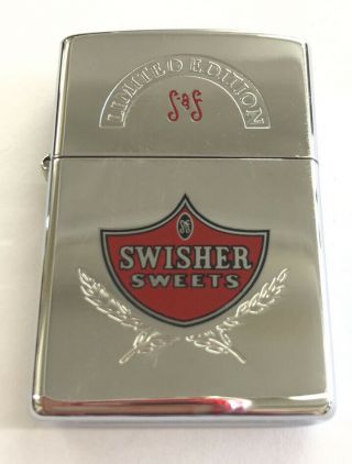 Zippo Lighter Swisher Sweets Limited Edition Satin Chrome L - Xv Cond.