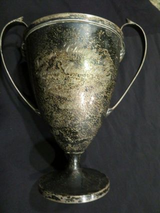 Antique Sterling Merion Cricket Club Tennis Trophy 1898 Goodnow & Jenks Boston