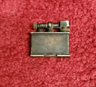 Vintage Dunhill Unique Lift Arm Lighter Made In Switzerland English Pat 143752