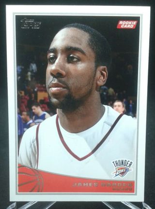 2009 - 10 Topps James Harden Rookie Rc 319 Rockets (hot)
