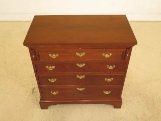 46666EC: CRAFTIQUE 4 Drawer Mahogany Bachelor ' s Chest w.  Pull Out Slide 3