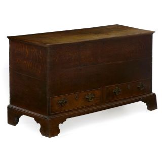 Antique Blanket Chest | English George Iii Oak Chest Of Drawers | 18th Century