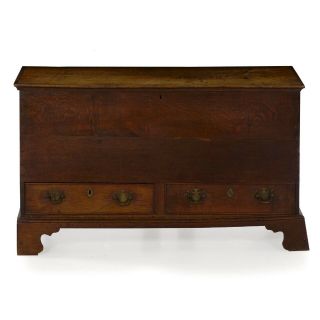 ANTIQUE BLANKET CHEST | English George III Oak Chest of Drawers | 18th Century 2