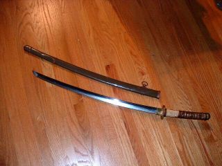 [s731] Japanese Samurai Sword: Ija Imperial Army Gunto Kanetoshi