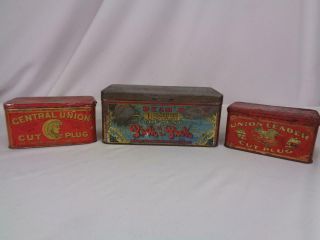 Vintage Rectangular Tobacco Tins (3) - Beam 