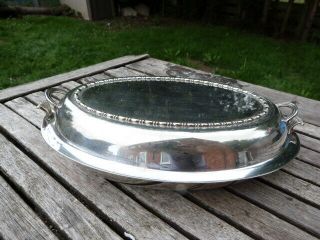 Lovely Antique Vintage Silver Plate Mappin & Webb Food Serving Dish & Lid