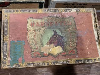 Tomachee Artifacts (8x) VINTAGE OLD MID 1900 ' s WOODEN CIGAR BOXES 2