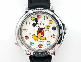 Vintage Lorus Mickey Melody Watch Runs Iob Tt279