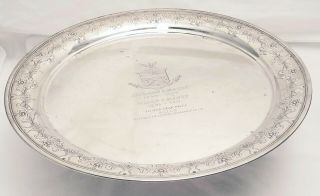 Tiffany & Co.  Sterling Silver 14 " Round Tray
