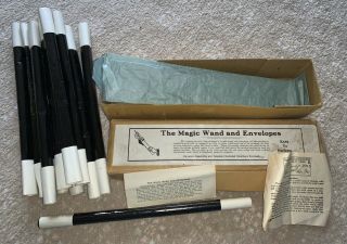 Vintage Magic Tricks - The Vanishing Magic Wand In Envelope - Cabaret Trick