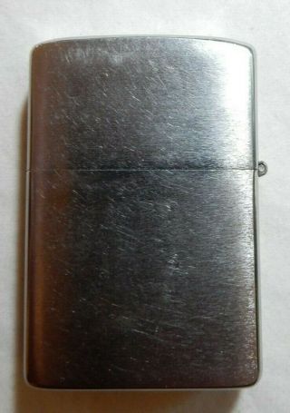 Vintage 1984 Brushed Metal Zippo Lighter - - US Marine Corp Naval Attache 2