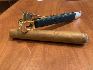 Vintage Dreizack Solingen Metal Cigar Cutter - W/ Box