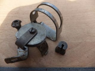 Vintage Sturmey Archer 3 Or 4 Speed Cable Guide/pulley Wheel & Fulcrum Clip