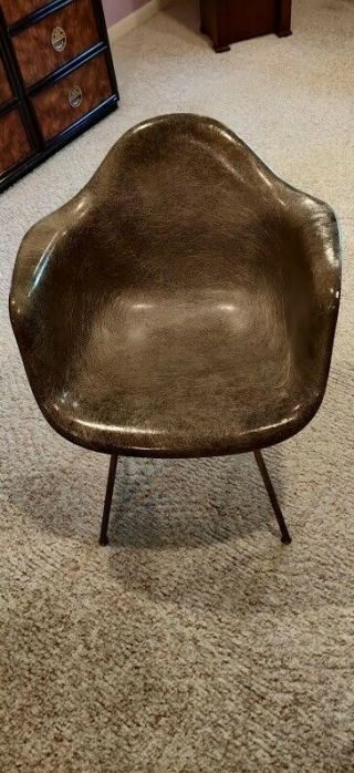 Vintage Herman Miller Eames Gray Shell Chair