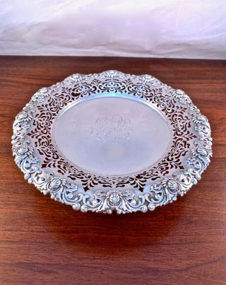 Rare Large Tiffany & Co Sterling Silver Compote / Tazza - Chrysanthemum 8743