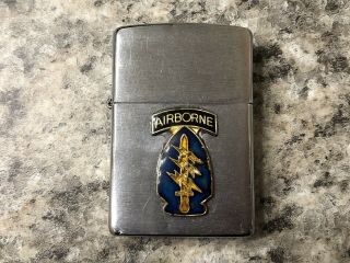 ZIPPO UNITED STATES ARMY SPECIAL FORCES AIRBORNE RANGER LIGHTER RARE VINTAGE XI 2