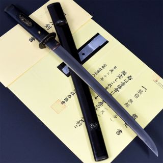 Authentic Japanese Katana Sword Wakizashi Uda 宇多 W/nbthk Hozon W/koshirae Nr