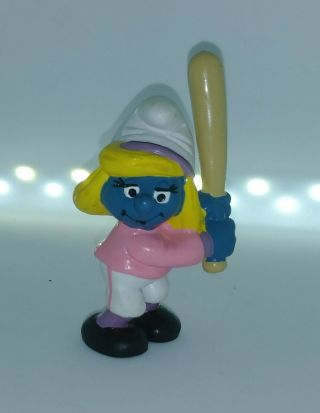 Vintage 1984 Rare 2.  5 " Mini Softball Bat Pink Girl Sport Collectible Toy Figure