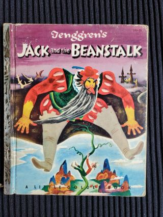 Vintage Little Golden Book Jack And The Beanstalk 1953 179 1st Edition