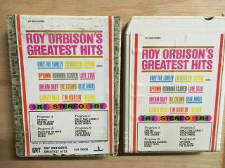 Vintage Roy Orbison‘s Greatest Hits 8 Track Tape With Sleeve