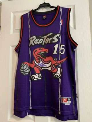 Nike Toronto Raptors Vince Carter 15 Nba Vintage Purple Jersey Medium