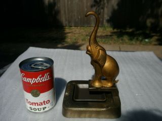 1930s Art Deco Signed Frankart Elephant With Trunk Up For Good Luck Ashtray