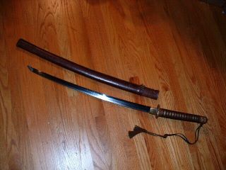 [s717] Japanese Samurai Sword: Ija Imperial Army Mantetsu Gunto