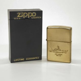 Zippo Lighter Brass Commemorating Uss Laboon Ddg - 58 1994 Package